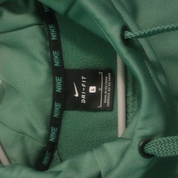 Nike Dri Fit  Swoosh Green Hoodie Sweater - Picture 5 of 10